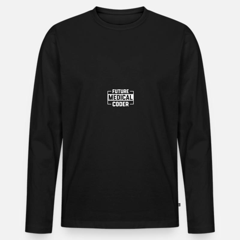 Codage médical Codeurs médicaux - T-shirt manches longues Premium bio Homme - noir