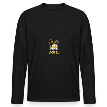 Shoe Collector Sneaker Collector Sneakerhead - Men's Premium Organic Long Sleeve Shirt - black - Front - Nico (187cm)