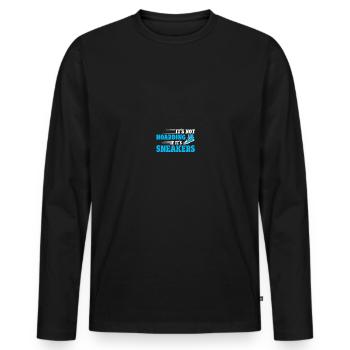 Shoe Collector Sneaker Collector Sneakerhead - Men's Premium Organic Long Sleeve Shirt - black - Front - Nico (187cm)