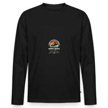 Shoe Collector Sneaker Collector Sneakerhead - Men's Premium Organic Long Sleeve Shirt - black - Front - Nico (187cm)