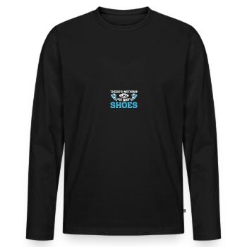 Shoe Collector Sneaker Collector Sneakerhead - Men's Premium Organic Long Sleeve Shirt - black - Front - Nico (187cm)