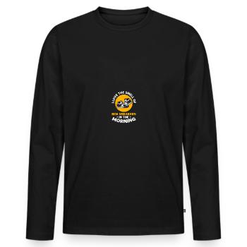 Shoe Collector Sneaker Collector Sneakerhead - Men's Premium Organic Long Sleeve Shirt - black - Front - Nico (187cm)