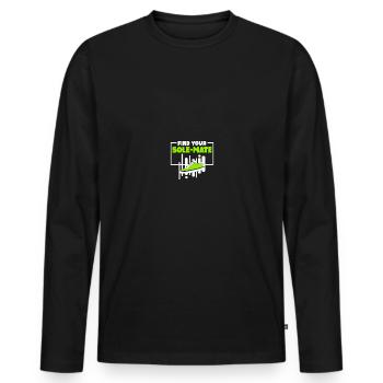 Shoe Collector Sneaker Collector Sneakerhead - Men's Premium Organic Long Sleeve Shirt - black - Front - Nico (187cm)
