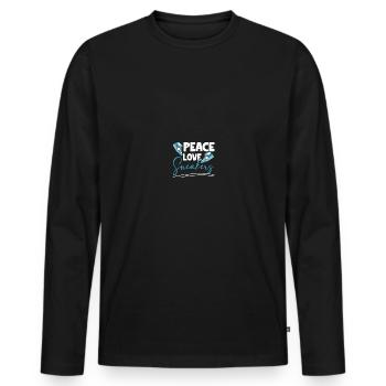 Shoe Collector Sneaker Collector Sneakerhead - Men's Premium Organic Long Sleeve Shirt - black - Front - Nico (187cm)