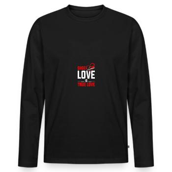 Shoe Collector Sneaker Collector Sneakerhead - Men's Premium Organic Long Sleeve Shirt - black - Front - Nico (187cm)