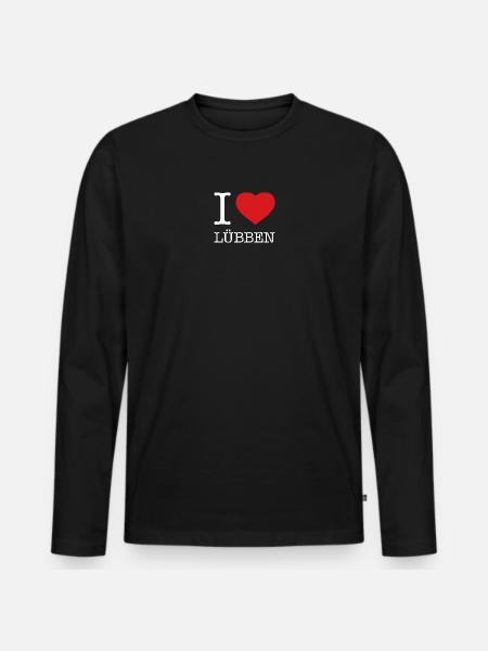 J’ADORE LÜBBEN - T-shirt manches longues Premium bio Homme - noir