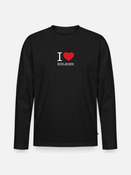 J’ADORE EISLEBEN - T-shirt manches longues Premium bio Homme - noir