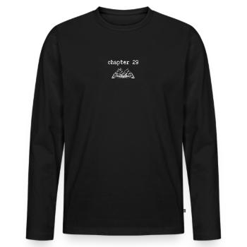 chapter 29 Geburtstag - Männer Premium Bio Langarmshirt - Schwarz - Vorne - Nico (187cm)