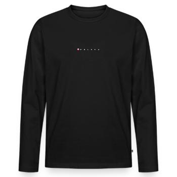 Drapeau de la Polska - T-shirt manches longues Premium bio Homme - noir - Devant - Nico (187cm)