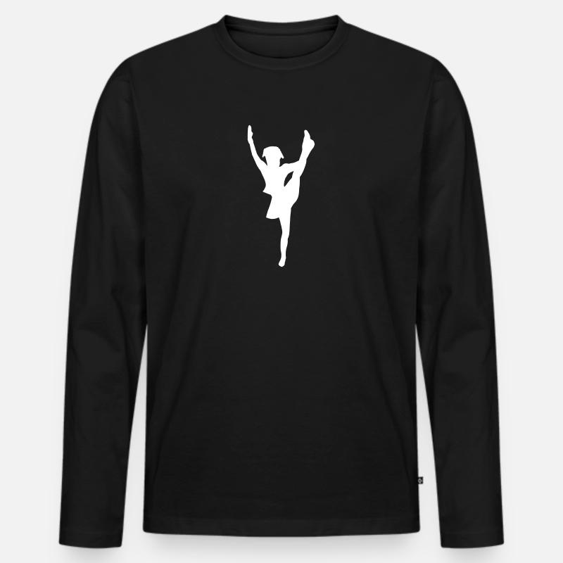 Karneval - Männer Premium Bio Langarmshirt - Schwarz