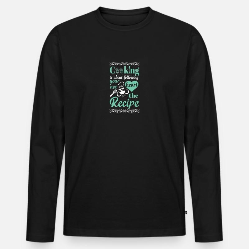 cucina - Maglia a manica lunga ecologica premium da uomo - nero