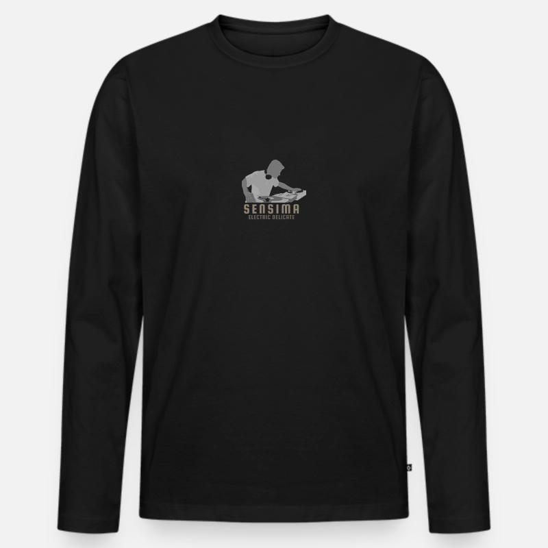 Sensi-Merch - Männer Premium Bio Langarmshirt - Schwarz