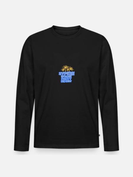 Chypre comme vacances - T-shirt manches longues Premium bio Homme - noir