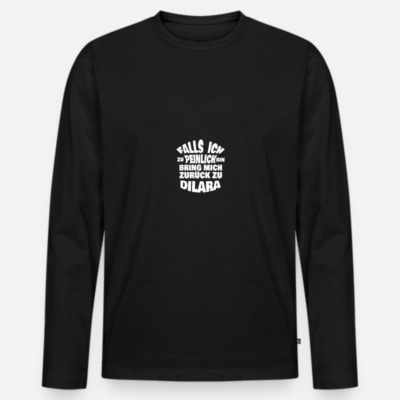 Dilara - Männer Premium Bio Langarmshirt - Schwarz