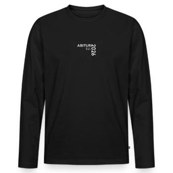 ABITUR - Männer Premium Bio Langarmshirt - Schwarz - Vorne - Nico (187cm)