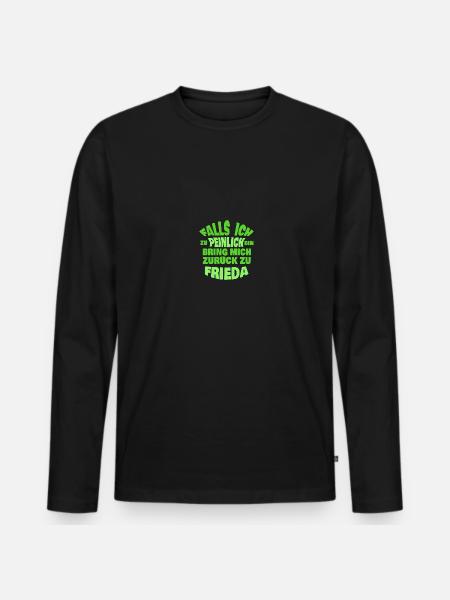 Bachelor party Frieda - Men's Premium Organic Long Sleeve Shirt - black