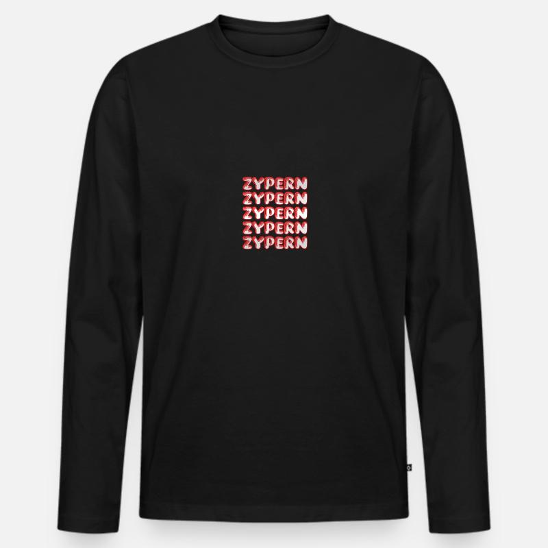 Zypern als Reise - Männer Premium Bio Langarmshirt - Schwarz