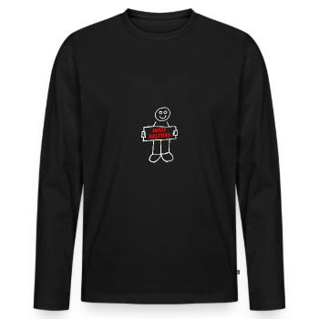 geilster Azubi - Männer Premium Bio Langarmshirt - Schwarz - Vorne - Nico (187cm)