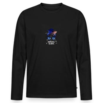 Îles Marshall - T-shirt manches longues Premium bio Homme - noir - Devant - Nico (187cm)