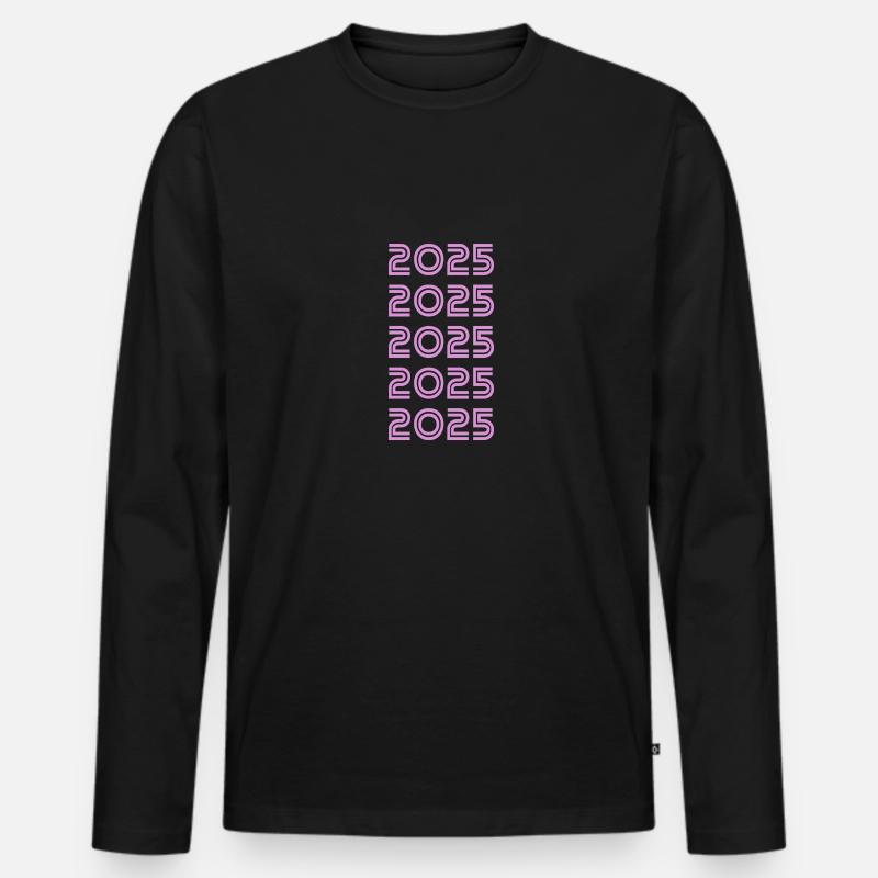 Style 2025 - Männer Premium Bio Langarmshirt - Schwarz