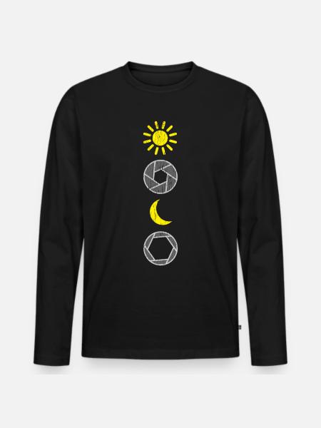 cover - Men's Premium Organic Long Sleeve Shirt - black