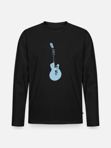 guitar electrique4 - Men's Premium Organic Long Sleeve Shirt - black