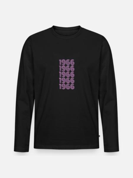 Birthday Party 1966 - Men's Premium Organic Long Sleeve Shirt - black