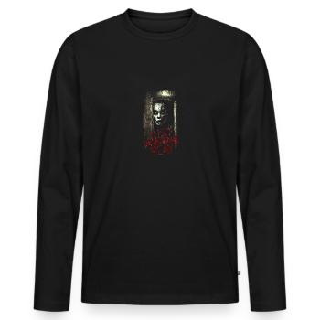Chemise zombie - T-shirt manches longues Premium bio Homme - noir - Devant - Nico (187cm)