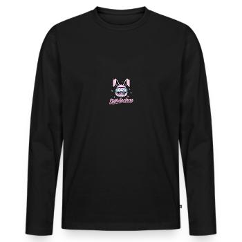 Skihase Skihaserl Skifahren Apres Ski Skifahrerin - Männer Premium Bio Langarmshirt - Schwarz - Vorne - Nico (187cm)