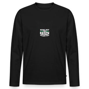 Gartenfreunde Rasenflüsterer Platzwart Geschenk - Männer Premium Bio Langarmshirt - Schwarz - Vorne - Nico (187cm)