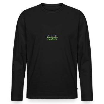 Gartenfreunde Rasenflüsterer Platzwart Geschenk - Männer Premium Bio Langarmshirt - Schwarz - Vorne - Nico (187cm)
