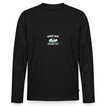 Gartenfreunde Rasenflüsterer Platzwart Geschenk - Männer Premium Bio Langarmshirt - Schwarz - Vorne - Nico (187cm)