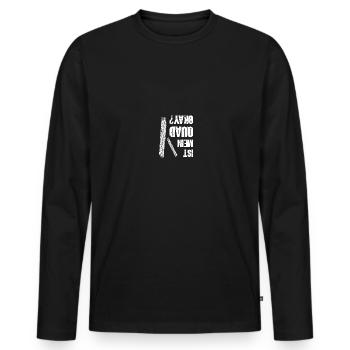 Quad Quadbike Quadfahrer Geschenk - Männer Premium Bio Langarmshirt - Schwarz - Vorne - Nico (187cm)