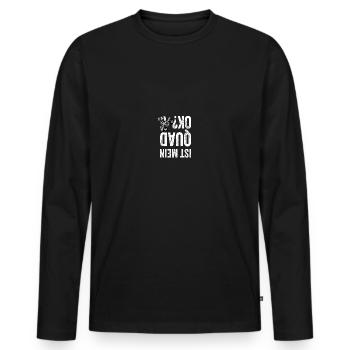 Quad Quadbike Quadfahrer Geschenk - Männer Premium Bio Langarmshirt - Schwarz - Vorne - Nico (187cm)