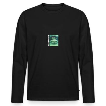 Techno Music Raver Electro Musik DJ Discjokey - Männer Premium Bio Langarmshirt - Schwarz - Vorne - Nico (187cm)