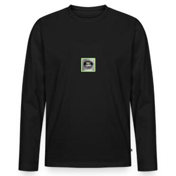 Techno Music Raver Electro Musik DJ Discjokey - Men's Premium Organic Long Sleeve Shirt - black - Front - Nico (187cm)