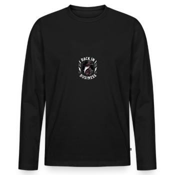 Pestdoktor Pest Arzt Dokotor Mittelalter - Männer Premium Bio Langarmshirt - Schwarz - Vorne - Nico (187cm)