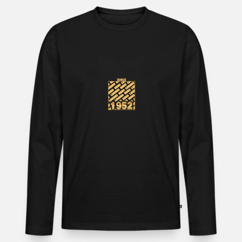 Legend 1952 - Männer Premium Bio Langarmshirt - Schwarz