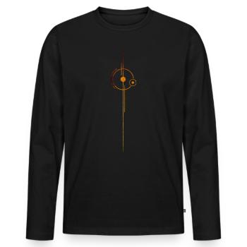 Planet earth - T-shirt manches longues Premium bio Homme - noir - Devant - Nico (187cm)