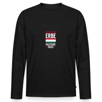 Hungarian Hungarian German Hungary - Men's Premium Organic Long Sleeve Shirt - black - Front - Nico (187cm)