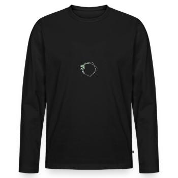 Boho Bohème Mariage D’été Eucalyptus - T-shirt manches longues Premium bio Homme - noir - Devant - Nico (187cm)