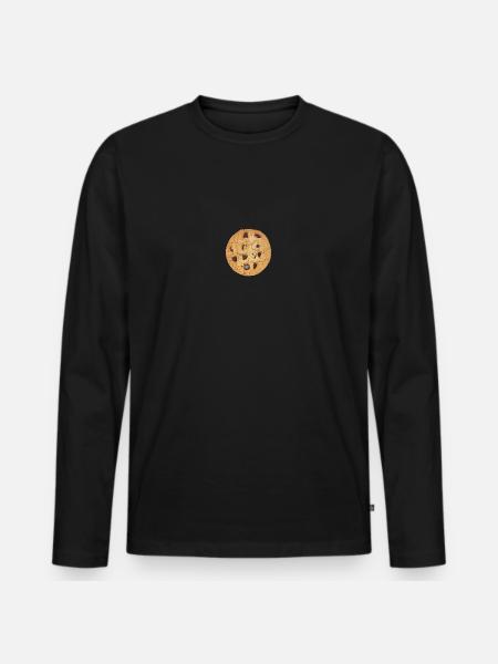 cake - Men's Premium Organic Long Sleeve Shirt - black
