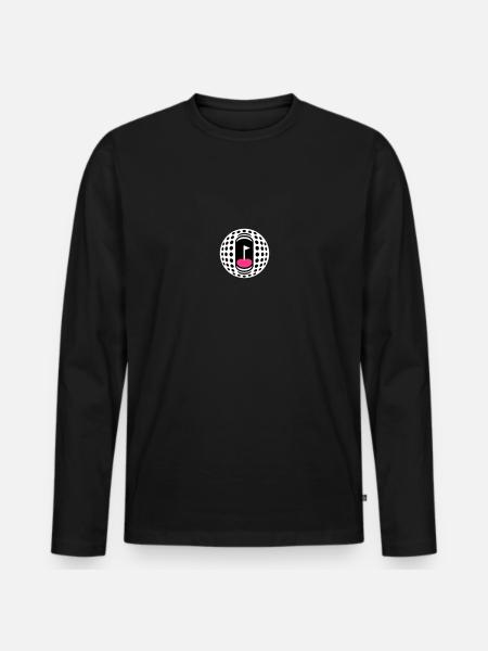 Golfball-Süchtigen - Männer Premium Bio Langarmshirt - Schwarz