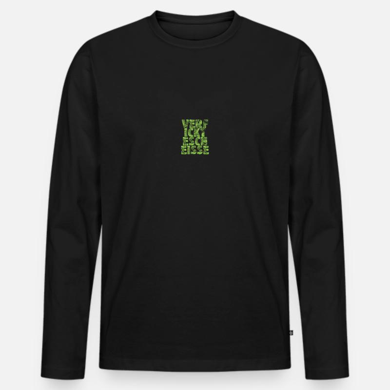 Verfickte Scheiße - Männer Premium Bio Langarmshirt - Schwarz