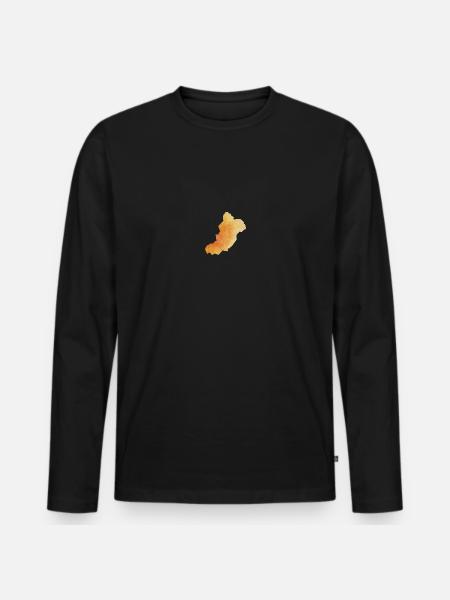La Graciosa - Männer Premium Bio Langarmshirt - Schwarz