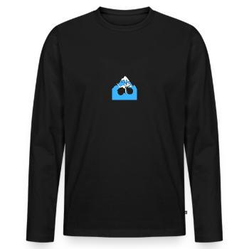 lsd acid albert hofmann terence mc kenna - Männer Premium Bio Langarmshirt - Schwarz - Vorne - Nico (187cm)