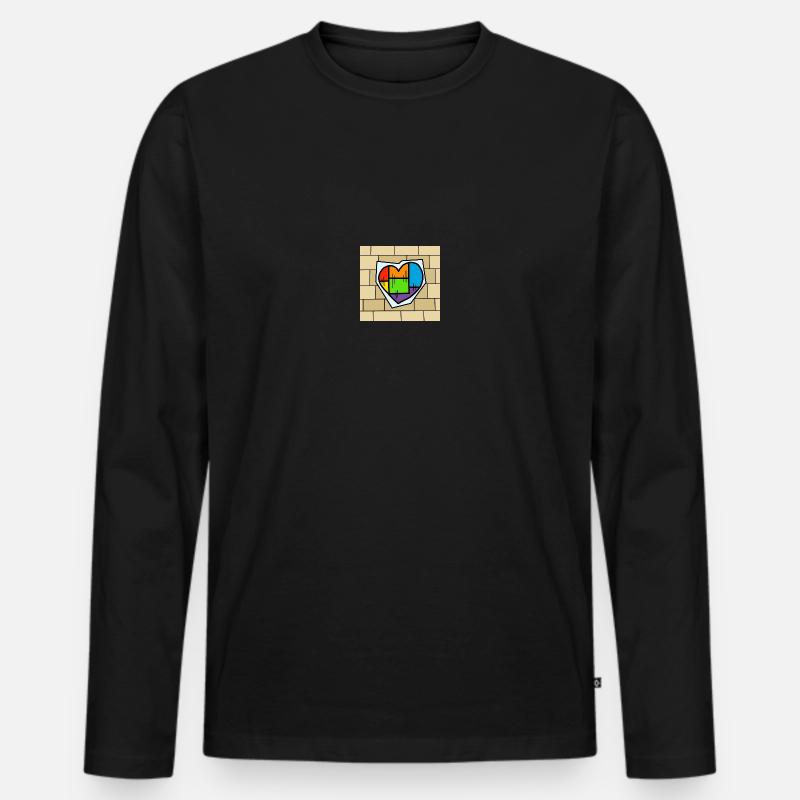 Stonewall - Männer Premium Bio Langarmshirt - Schwarz