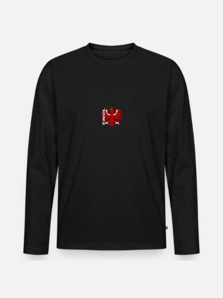 Tyrol - Men's Premium Organic Long Sleeve Shirt - black
