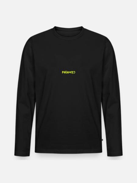 Neon Paranoid - Men's Premium Organic Long Sleeve Shirt - black