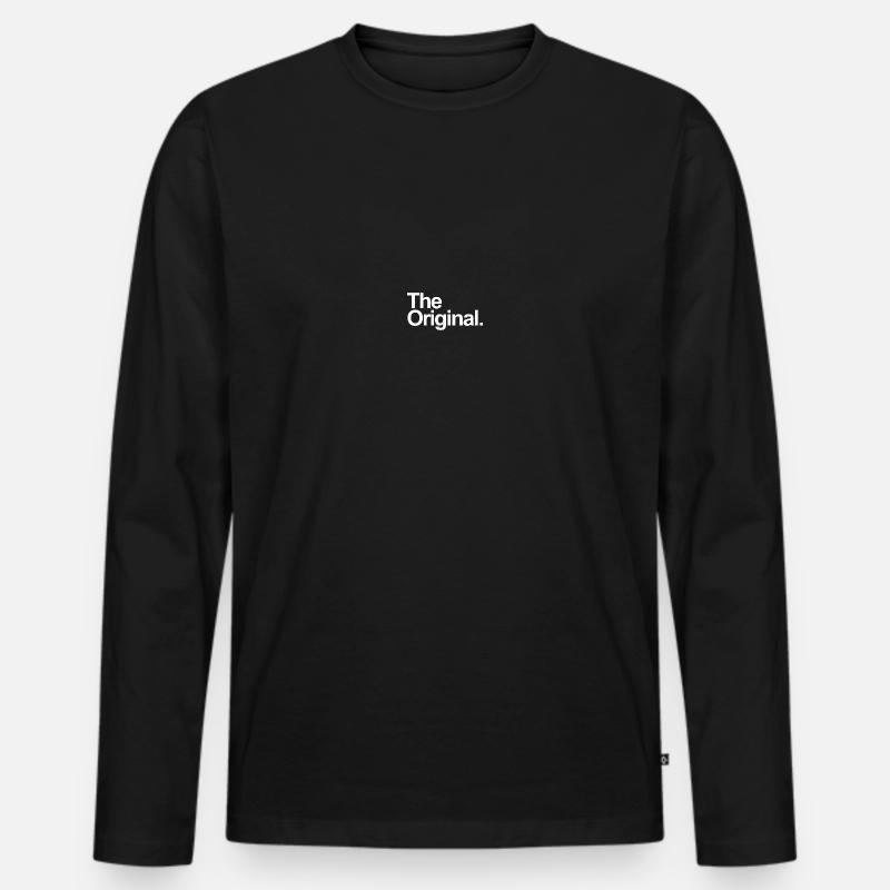 Das Original - Männer Premium Bio Langarmshirt - Schwarz